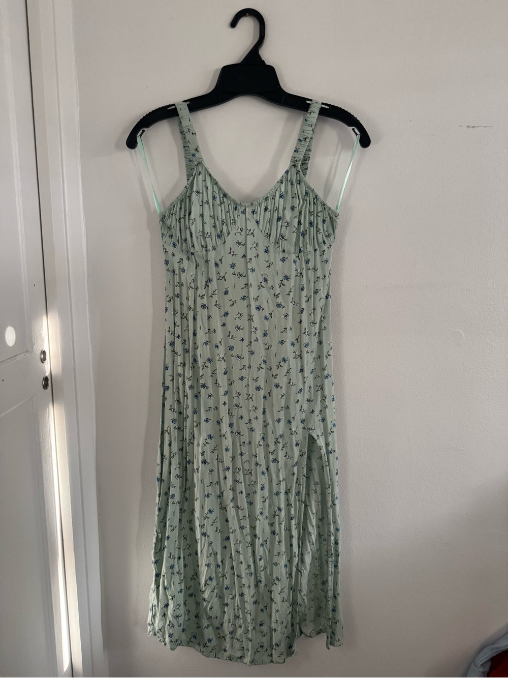 Motel Rocks Mint Green Floral Midi Dress